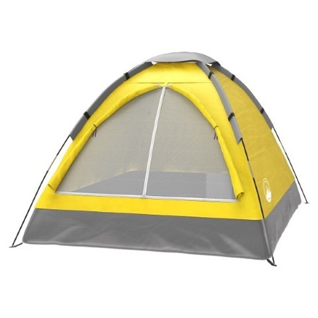 LEISURE SPORTS 2-Person Dome Tent, Rain Fly, Carry Bag, Easy Set Up for Camping, Backpacking, Hiking  (Yellow) 257674QKM